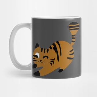 Cute cat childish print. Perfect for t-shirt, apparel, cards, poster, nursery decoration. Vector Illustration Mug